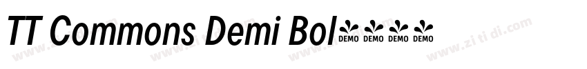 TT Commons Demi Bol字体转换
